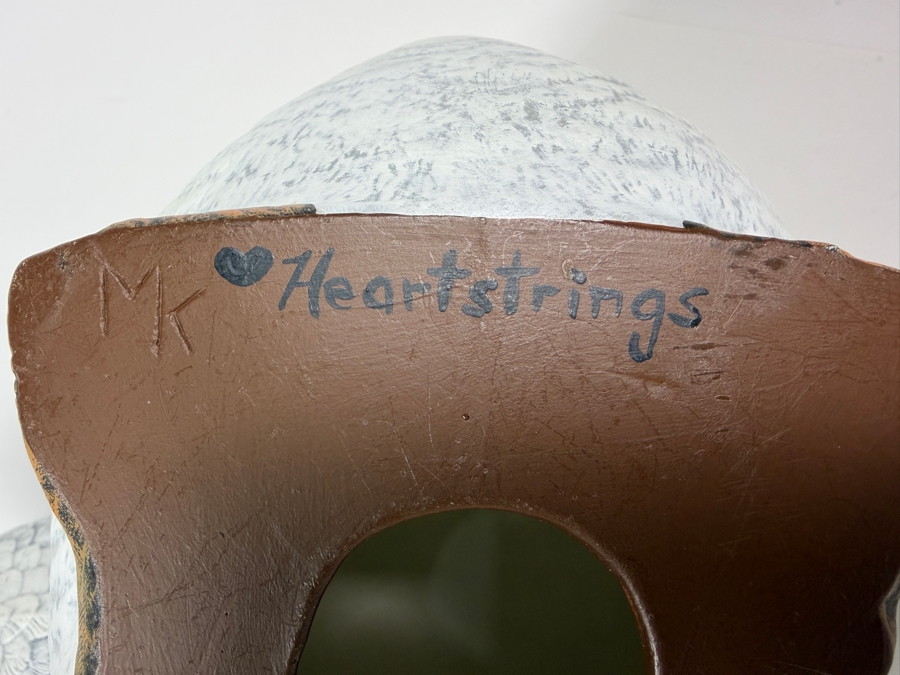Vintage MK Heartstrings Signed Josh And Molly Ann Ceramic Goose Swan Figurine Pair, 9' - 12'H [Photo 7]