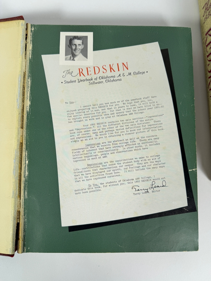 (3) Oklahoma A&M (Now Oklahoma State University) Yearbooks From Years 1951, 1952 & 1953 [Photo 4]