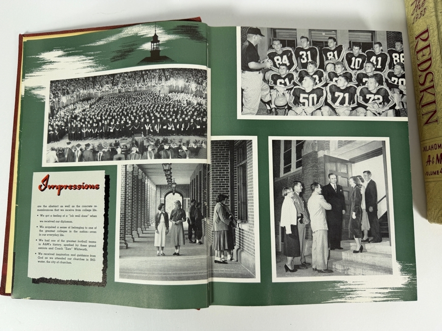 (3) Oklahoma A&M (Now Oklahoma State University) Yearbooks From Years 1951, 1952 & 1953 [Photo 6]