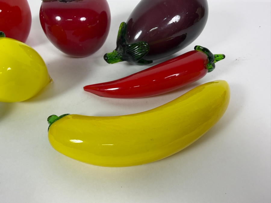 Vintage Murano Glass Style Hand Blown Fruits And Vegetables [Photo 4]