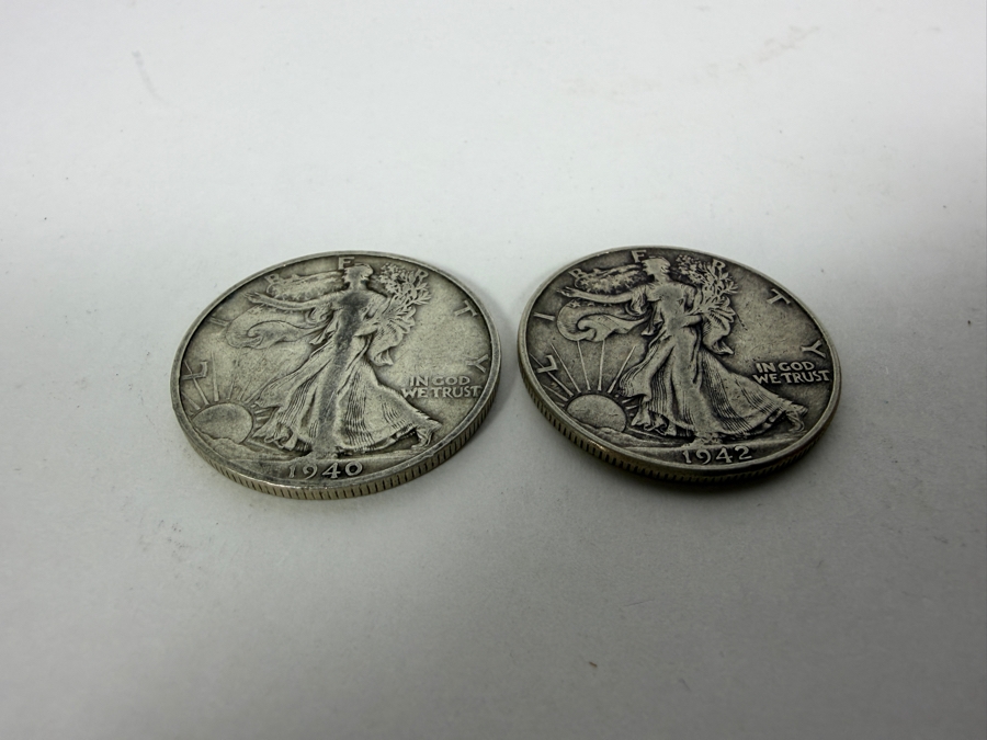 1940 & 1942 Walking Liberty Half Dollars [Photo 4]