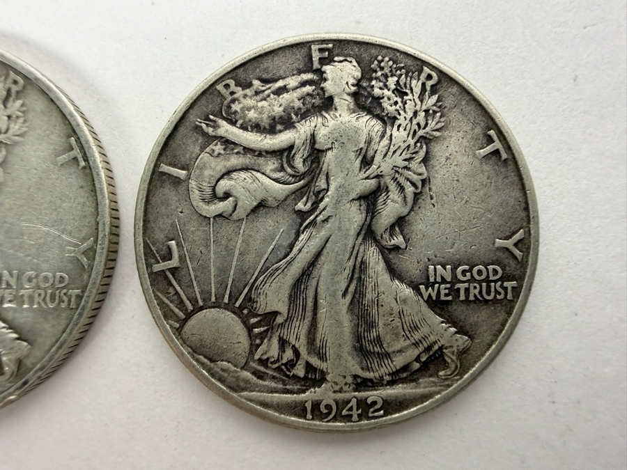 1940 & 1942 Walking Liberty Half Dollars [Photo 3]