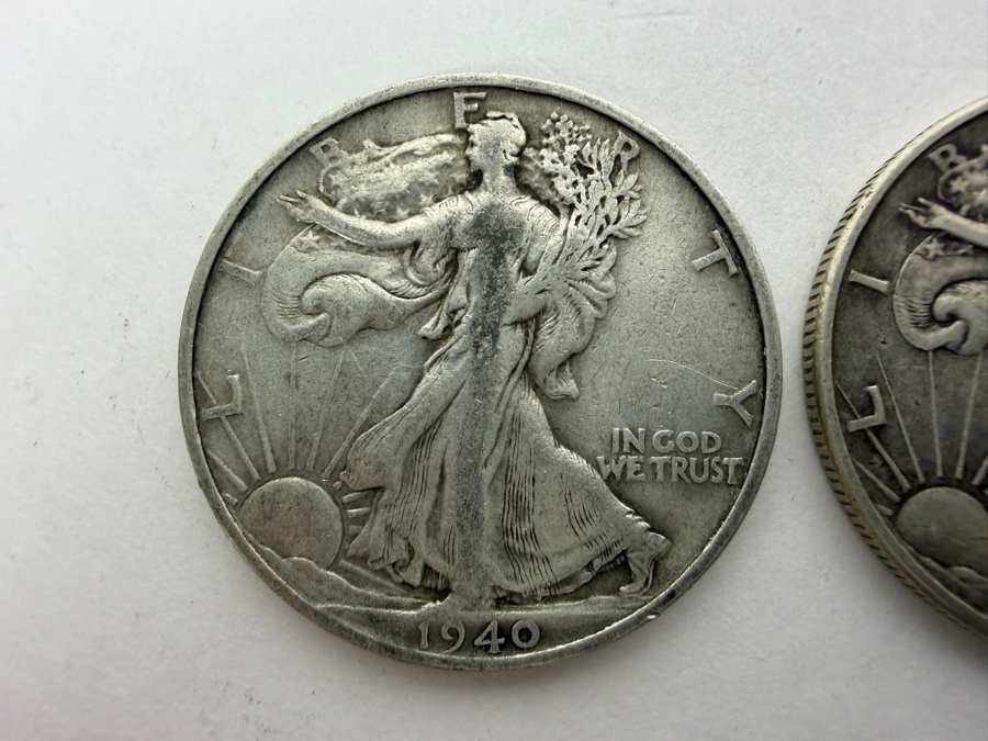 1940 & 1942 Walking Liberty Half Dollars [Photo 2]