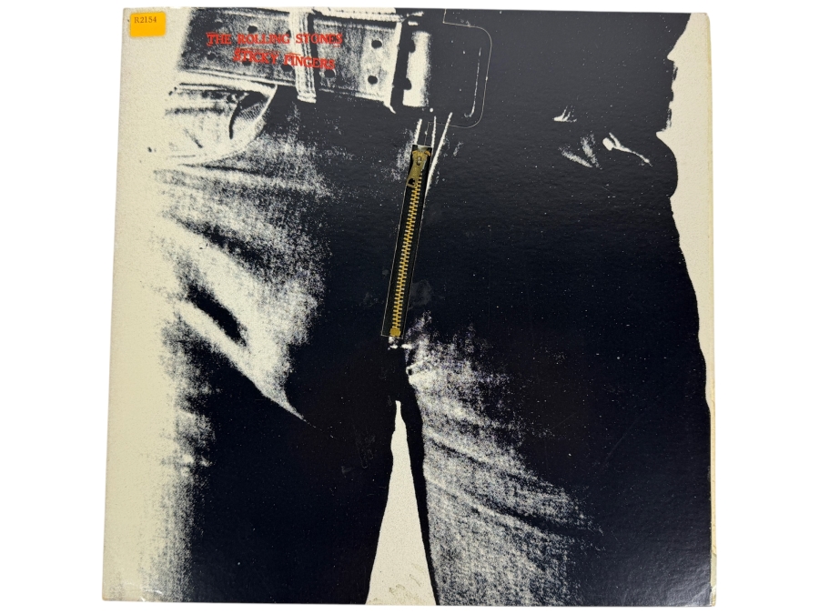 The Rolling Stones - Sticky Fingers, Rolling Stones Records, COC 59100 1971 Iconic Andy Warhol Designed Zipper Cover Vinyl Record In Great Condition