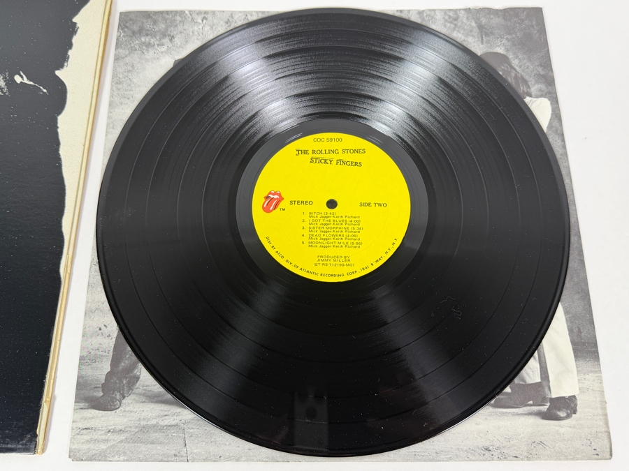 The Rolling Stones - Sticky Fingers, Rolling Stones Records, COC 59100 1971 Iconic Andy Warhol Designed Zipper Cover Vinyl Record In Great Condition [Photo 9]