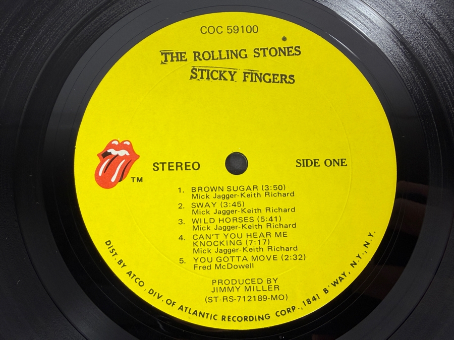 The Rolling Stones - Sticky Fingers, Rolling Stones Records, COC 59100 1971 Iconic Andy Warhol Designed Zipper Cover Vinyl Record In Great Condition [Photo 8]
