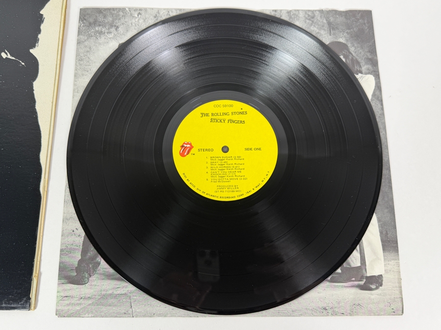 The Rolling Stones - Sticky Fingers, Rolling Stones Records, COC 59100 1971 Iconic Andy Warhol Designed Zipper Cover Vinyl Record In Great Condition [Photo 7]