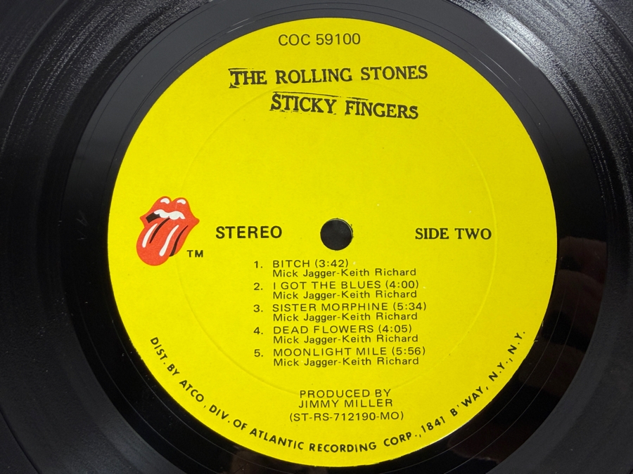 The Rolling Stones - Sticky Fingers, Rolling Stones Records, COC 59100 1971 Iconic Andy Warhol Designed Zipper Cover Vinyl Record In Great Condition [Photo 10]