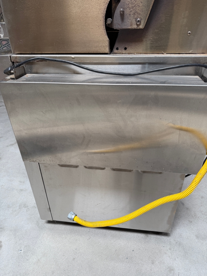 Wolf Stainless Steel Built In Outdoor Gas Grill Model #OG54 On Mobile Storage Cart Model #CART54, Signature Red Knobs, 54'W Grill Retails $11,200 And Cart $2,200 Converted to Natural Gas, Can Revert To Propane [Photo 9]