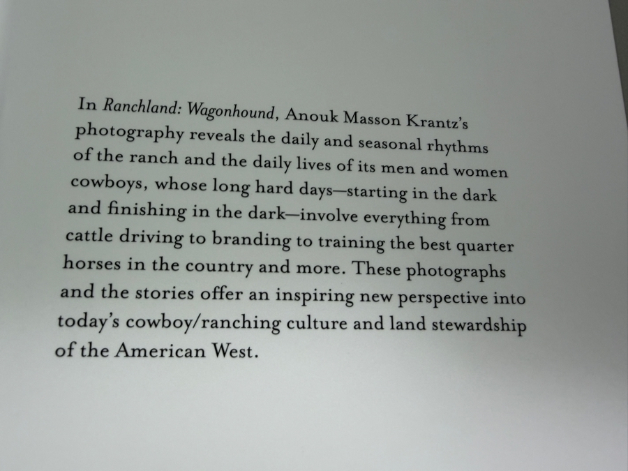 Ranchland: Wagonhound Hardcover Photography Book By Anouk Masson Krantz, Images Publishing Group Western Cowboy Coffee Table Book [Photo 4]