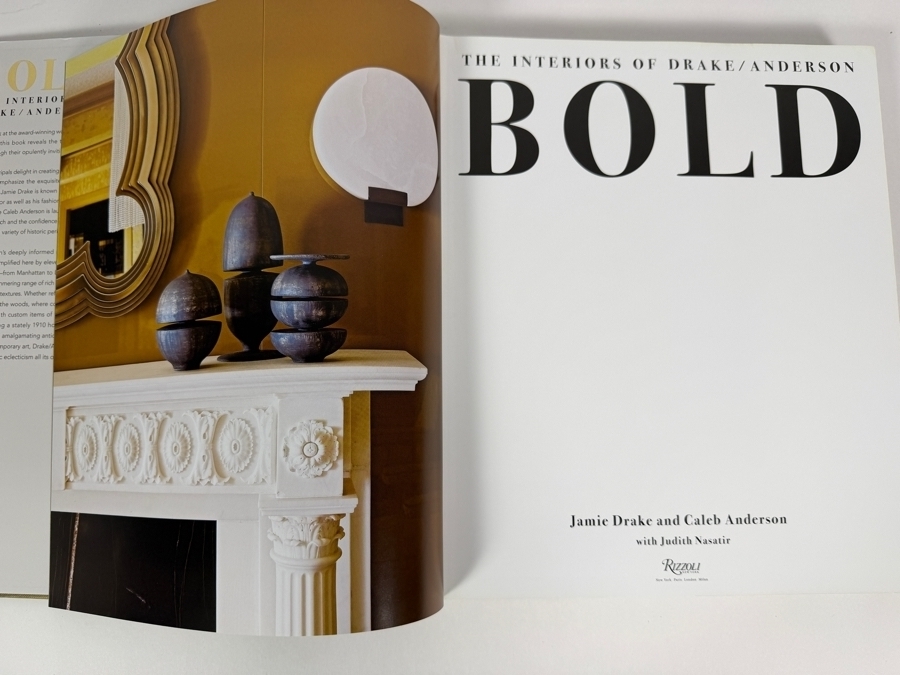 Bold: The Interiors Of Drake/Anderson Hardcover Book By Jamie Drake, Caleb Anderson, And Judith Nasatir, Rizzoli New York Publishing Retail $60 [Photo 4]