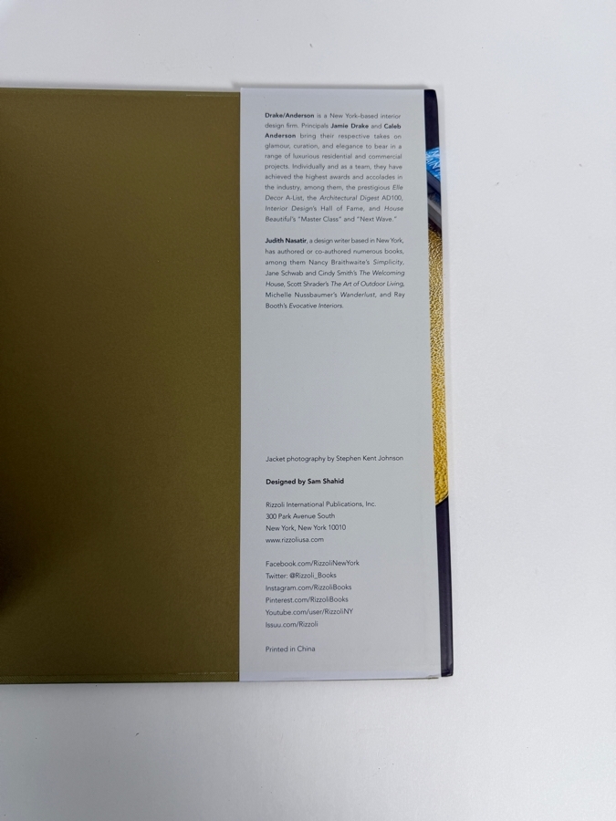 Bold: The Interiors Of Drake/Anderson Hardcover Book By Jamie Drake, Caleb Anderson, And Judith Nasatir, Rizzoli New York Publishing Retail $60 [Photo 7]