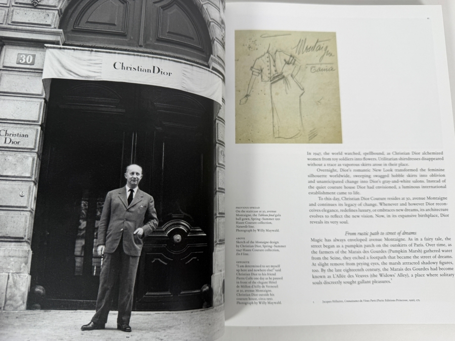 Dior: The Legendary 30, Avenue Montaigne Hardcover Fashion History Book By Maureen Footer, Rizzoli New York Luxury Coffee Table Book [Photo 5]