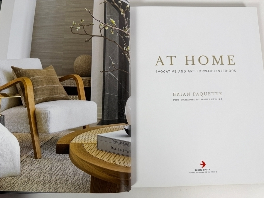 Hardcover Book At Home: Evocative & Art-Forward Interiors By Interior Designer Brian Paquette [Photo 2]