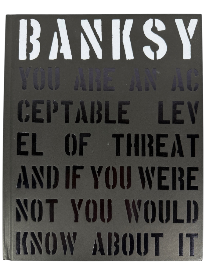 Banksy: You Are An Acceptable Level Of Threat Hardcover Book By Patrick Potter, Carpet Bombing Culture Street Art Coffee Table Book