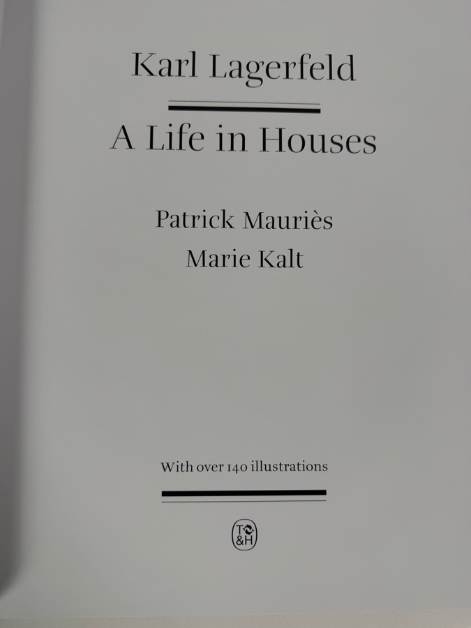 Karl Lagerfeld: A Life in Houses Hardcover Fashion History Book By Patrick Mauriès And Marie Kalt, Thames & Hudson Coffee Table Book [Photo 2]