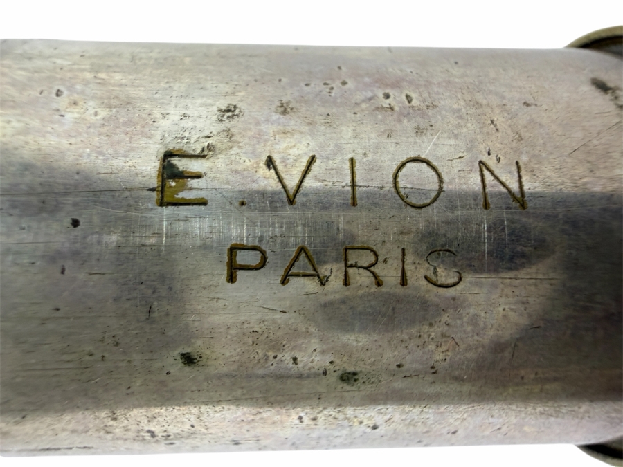 Antique Brass Maritime Telescope With Multi-Draw Spyglass Design Manufactured By E. Vion Of Paris, France 41.5' Long Extended [Photo 5]