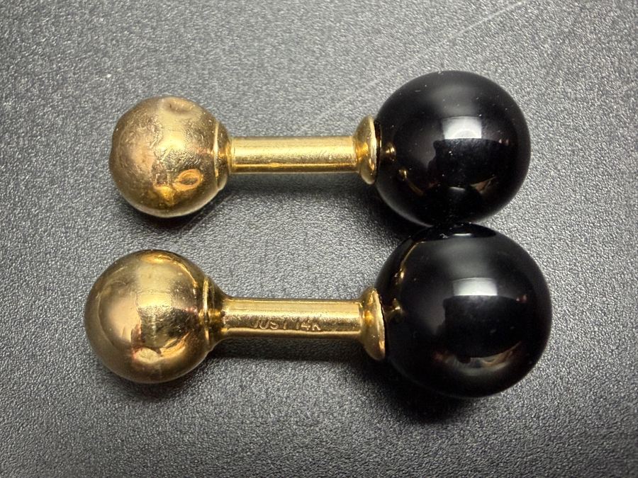 14k Gold Cufflinks 6.2g [Photo 2]
