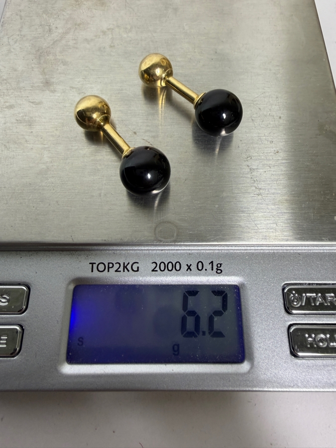 14k Gold Cufflinks 6.2g [Photo 4]