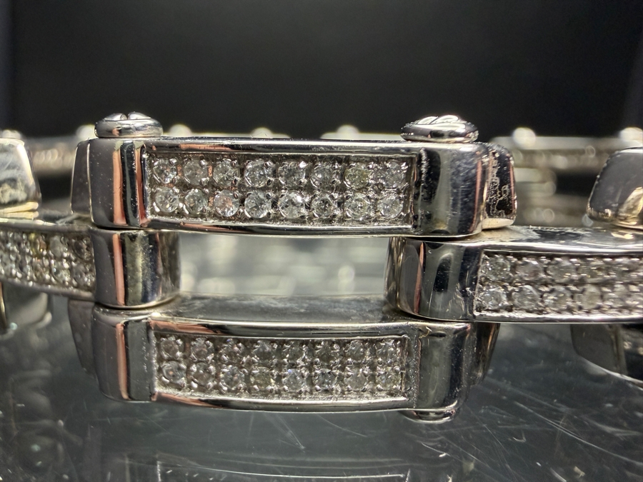 Stunning 14k Gold Bracelet Accented With (424) 1mm Diamonds Est. 2.1cttw 9'L 70.0g Retails $36,000 [Photo 4]