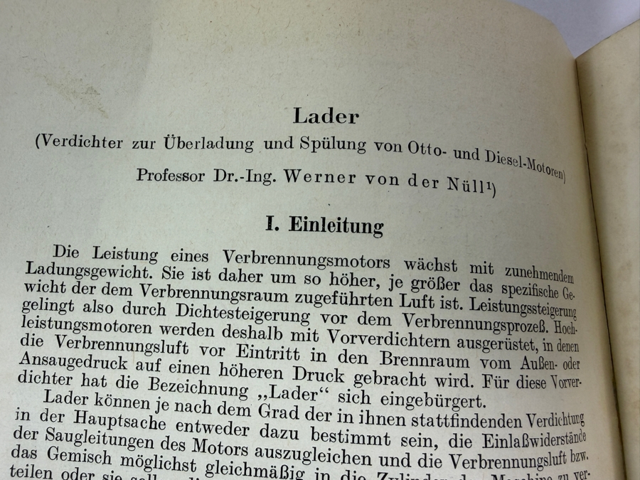  Dr. Werner Theodor von der Nuell's Personal Copy Of His German 1952/53 Technical Paper 'Lader' ('Superchargers') From The Automobiltechnisches Handbuch [Photo 6]