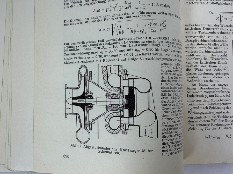  Dr. Werner Theodor von der Nuell's Personal Copy Of His German 1952/53 Technical Paper 'Lader' ('Superchargers') From The Automobiltechnisches Handbuch [Photo 21]