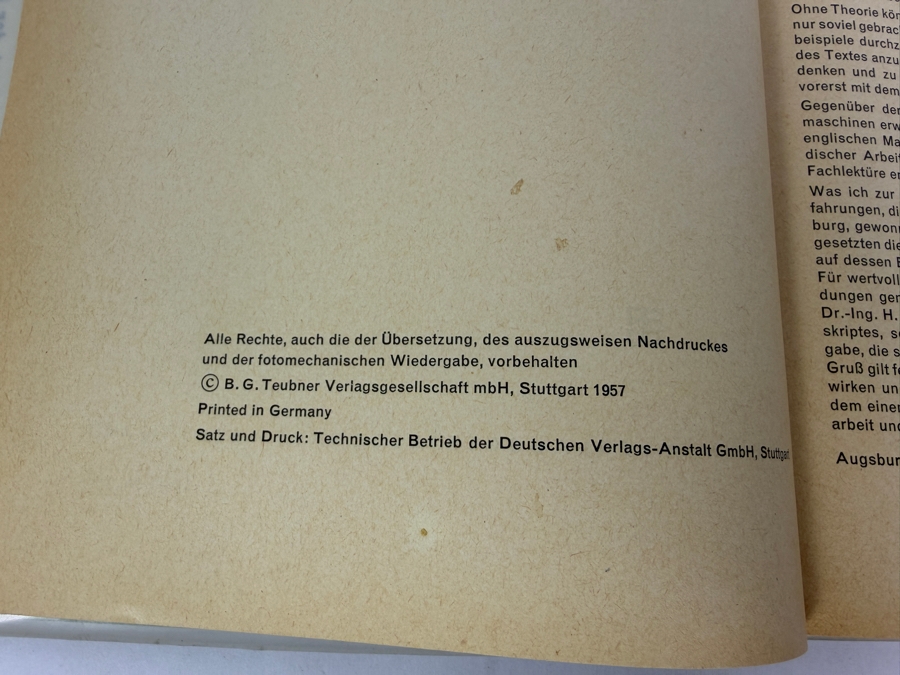 Dr. Werner Theodor von der Nuell's Personal Copy Of His German 1957 Technical Paper 'Kreiselpumpen Und Verdichter' (Centrifugal Pumps and Compressors) Kreiselradarbeitmaschinen [Photo 5]