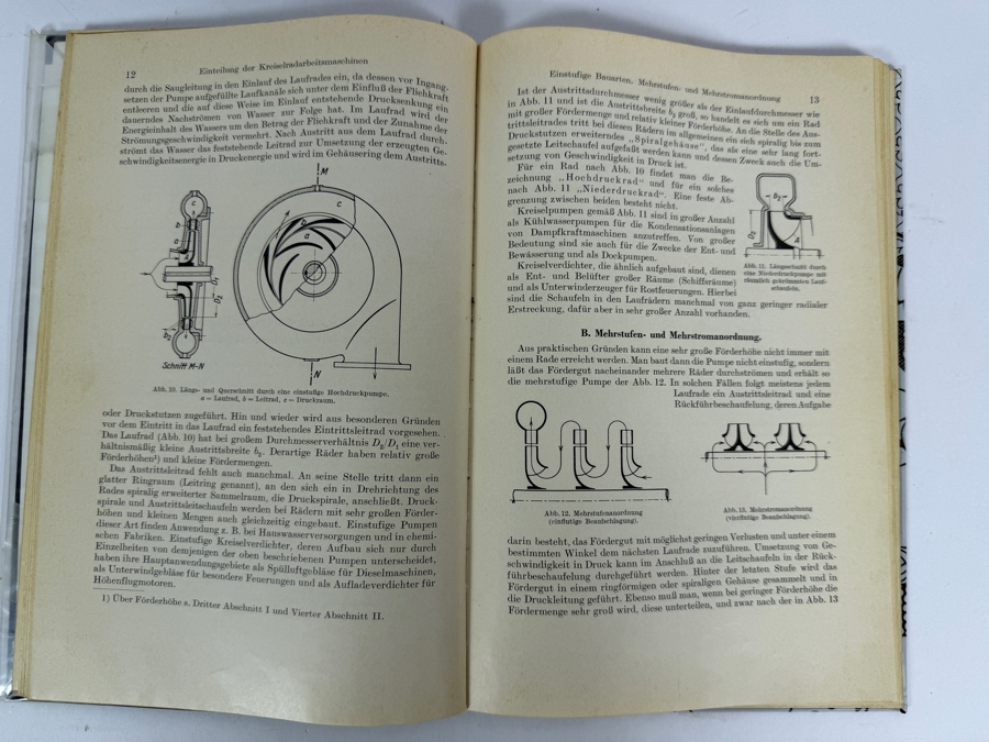 Dr. Werner Theodor von der Nuell's Personal Copy Of His German 1937 Technical Paper 'Die Kreiselrad-Arbeitsmaschinen' (The Rotary Wheel Work Machines) For The German Research Institute for Aviation (Deutsche Versuchsanstalt für Luftfahrt) in Berlin [Photo 13]
