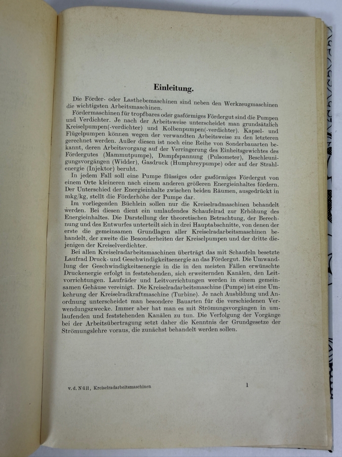 Dr. Werner Theodor von der Nuell's Personal Copy Of His German 1937 Technical Paper 'Die Kreiselrad-Arbeitsmaschinen' (The Rotary Wheel Work Machines) For The German Research Institute for Aviation (Deutsche Versuchsanstalt für Luftfahrt) in Berlin [Photo 9]
