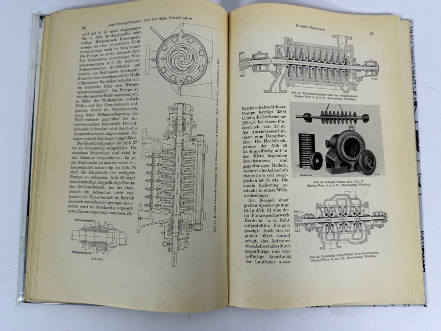 Dr. Werner Theodor von der Nuell's Personal Copy Of His German 1937 Technical Paper 'Die Kreiselrad-Arbeitsmaschinen' (The Rotary Wheel Work Machines) For The German Research Institute for Aviation (Deutsche Versuchsanstalt für Luftfahrt) in Berlin [Photo 16]