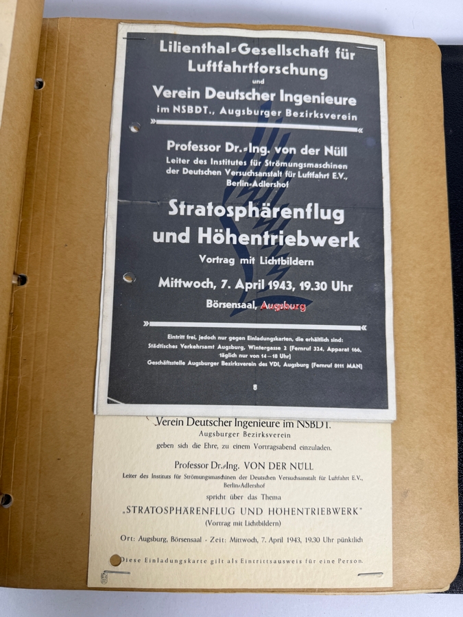 Dr. Werner Theodor von der Nuell's (A Genius Who Revolutionized Modern Day Turbochargers) Personal Copy Of His Technical Papers Starting In Germany In 1935 And Progressing To America's Operation Paperclip - See Photos For Small Sampling [Photo 21]