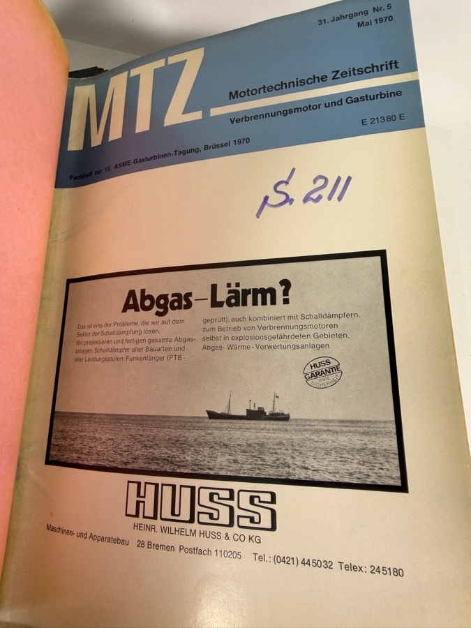Dr. Werner Theodor von der Nuell's (A Genius Who Revolutionized Modern Day Turbochargers) Personal Copy Of His Technical Papers Starting In Germany In 1935 And Progressing To America's Operation Paperclip - See Photos For Small Sampling [Photo 30]