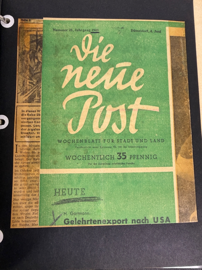 Dr. Werner Theodor von der Nuell's (A Genius Who Revolutionized Modern Day Turbochargers) Personal Copy Of His Technical Papers Starting In Germany In 1935 And Progressing To America's Operation Paperclip - See Photos For Small Sampling [Photo 25]