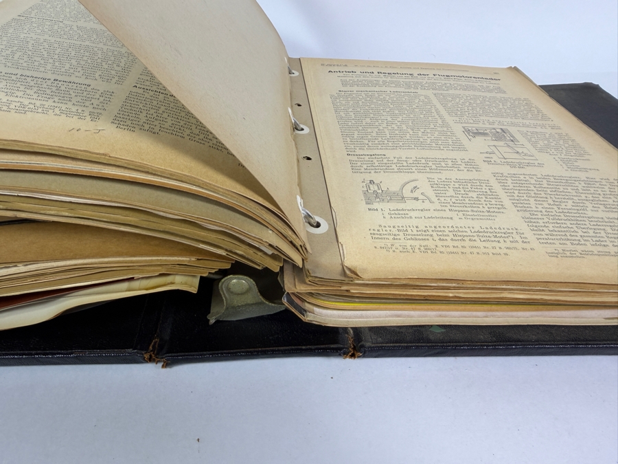 Dr. Werner Theodor von der Nuell's (A Genius Who Revolutionized Modern Day Turbochargers) Personal Copy Of His Technical Papers Starting In Germany In 1935 And Progressing To America's Operation Paperclip - See Photos For Small Sampling [Photo 19]