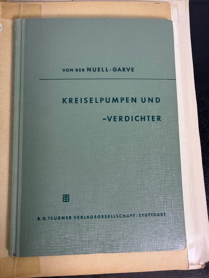 Dr. Werner Theodor von der Nuell's (A Genius Who Revolutionized Modern Day Turbochargers) Personal Copy Of His Technical Papers Starting In Germany In 1935 And Progressing To America's Operation Paperclip - See Photos For Small Sampling [Photo 26]