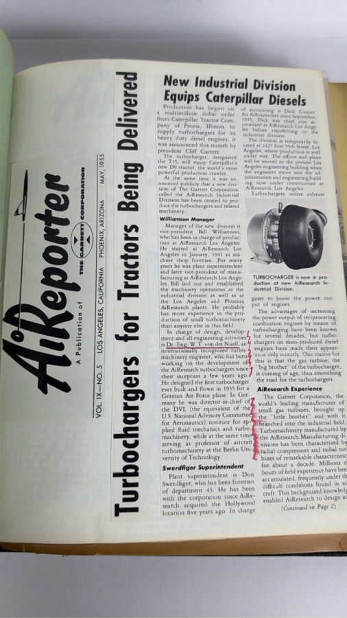 Dr. Werner Theodor von der Nuell's (A Genius Who Revolutionized Modern Day Turbochargers) Personal Copy Of His Technical Papers From US In 1947 And Ending In His Retirement - See Photos For Small Sampling (Mentions Loss Of His Entire Library To Russians) [Photo 27]