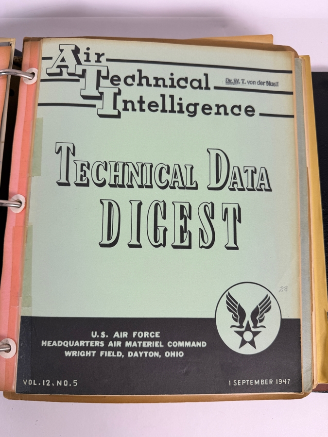 Dr. Werner Theodor von der Nuell's (A Genius Who Revolutionized Modern Day Turbochargers) Personal Copy Of His Technical Papers From US In 1947 And Ending In His Retirement - See Photos For Small Sampling (Mentions Loss Of His Entire Library To Russians) [Photo 12]