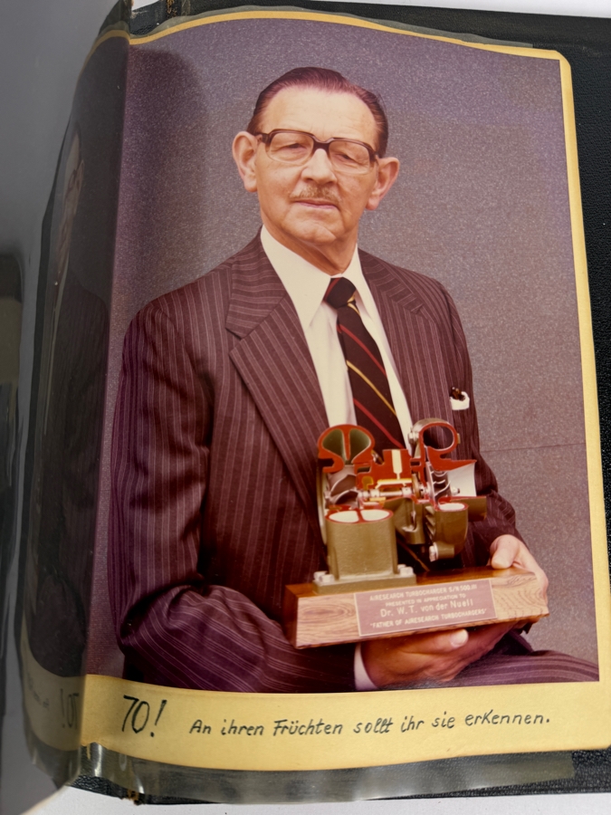 Dr. Werner Theodor von der Nuell's (A Genius Who Revolutionized Modern Day Turbochargers) Personal Copy Of His Technical Papers From US In 1947 And Ending In His Retirement - See Photos For Small Sampling (Mentions Loss Of His Entire Library To Russians) [Photo 38]