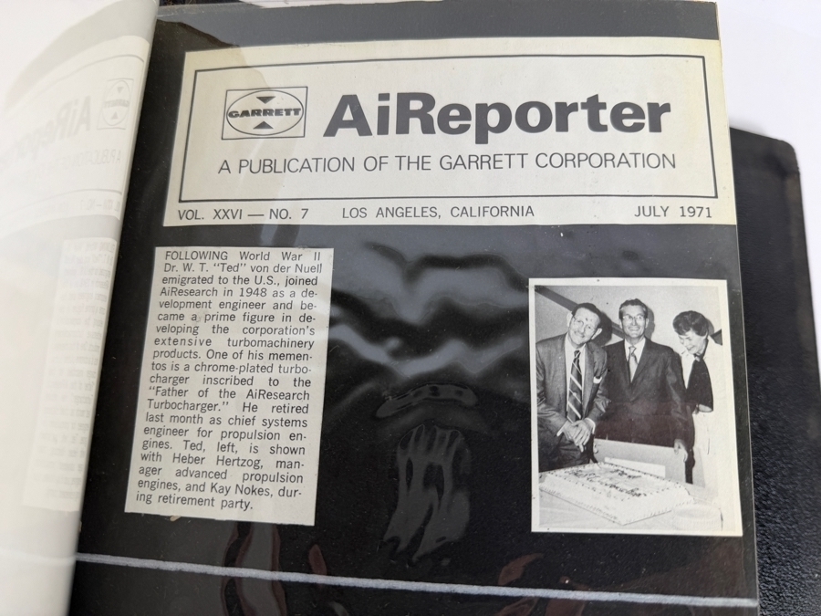 Dr. Werner Theodor von der Nuell's (A Genius Who Revolutionized Modern Day Turbochargers) Personal Copy Of His Technical Papers From US In 1947 And Ending In His Retirement - See Photos For Small Sampling (Mentions Loss Of His Entire Library To Russians) [Photo 36]