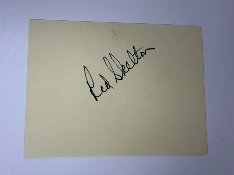Red Skelton Signed The Pledge Of Allegiance From The Red Skelton Hour Jan. 14, 1969 Plus Additional Autograph Of Red Skelton [Photo 4]