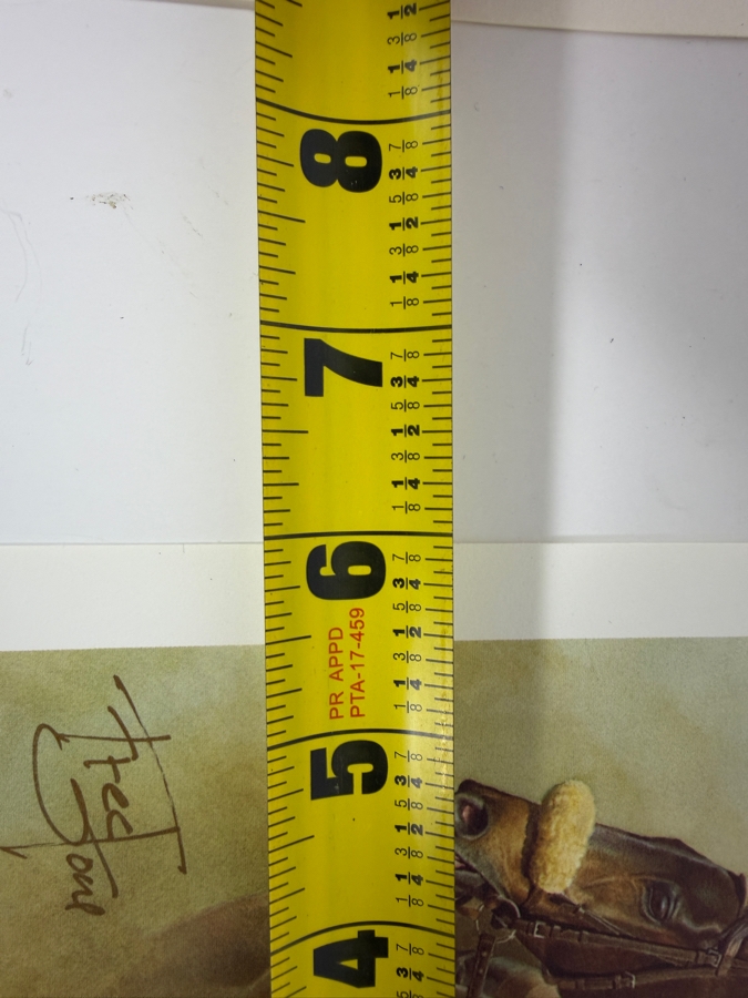 (3) Autographed Fred Stone Horse With Jockey Prints 5.5-6'W [Photo 10]