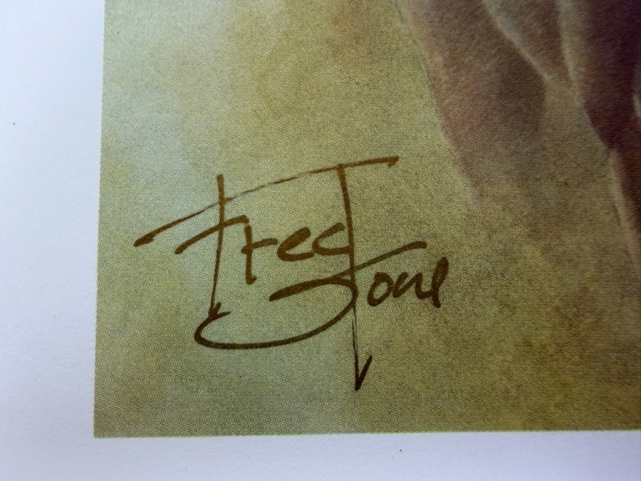 (3) Autographed Fred Stone Horse With Jockey Prints 5.5-6'W [Photo 5]