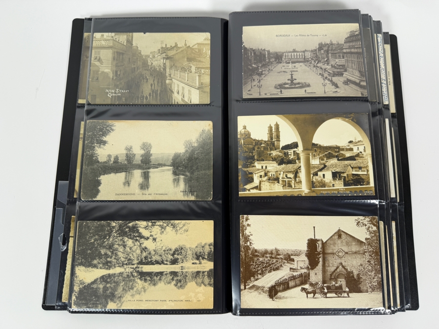 Collection Of (330) Vintage Black & White Postcards Mainly Portrait Postcards - See Photos [Photo 21]