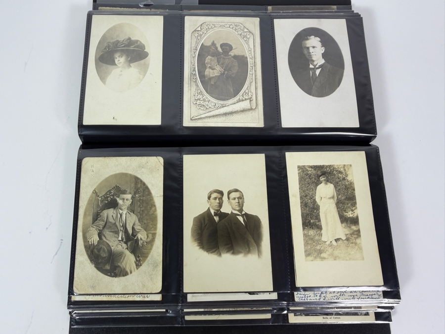 Collection Of (330) Vintage Black & White Postcards Mainly Portrait Postcards - See Photos [Photo 30]