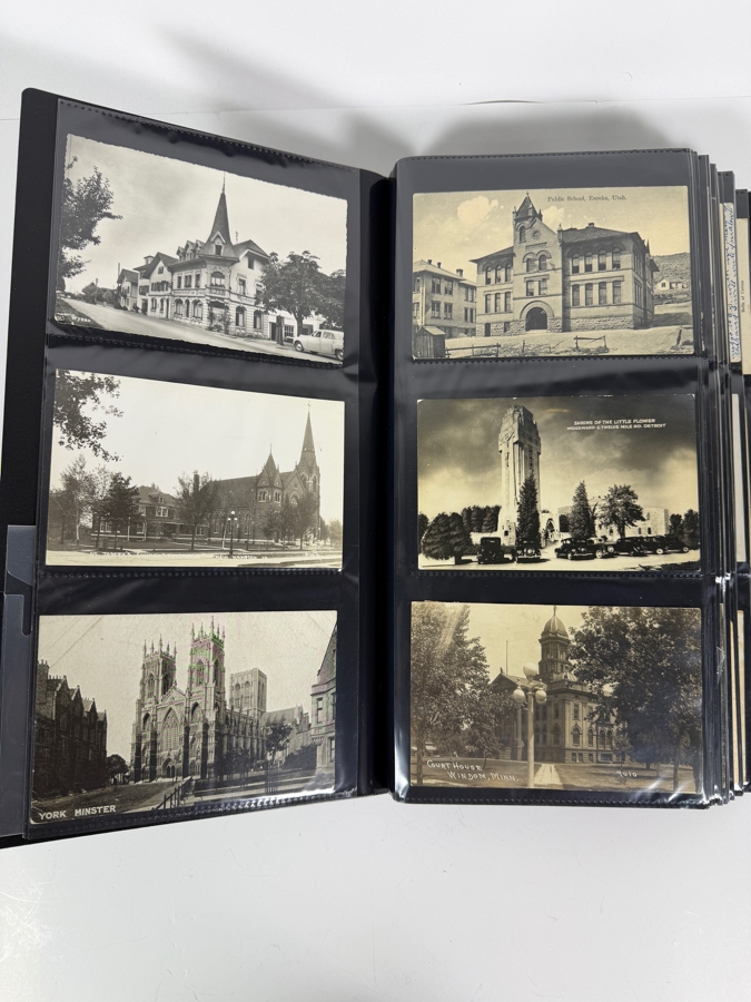 Collection Of (330) Vintage Black & White Postcards Mainly Portrait Postcards - See Photos [Photo 9]