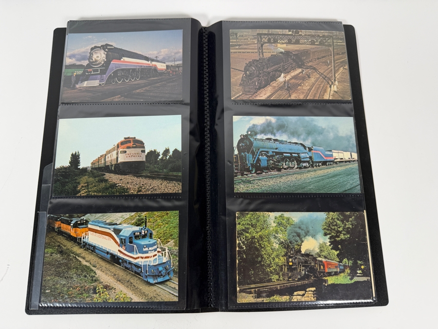 Collection Of (100) Vintage Postcards Of Trains, Ships, Aerial Tramways & Cars - See Photos [Photo 11]