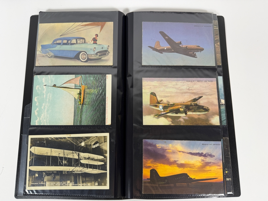 Collection Of (100) Vintage Postcards Of Trains, Ships, Aerial Tramways & Cars - See Photos [Photo 8]