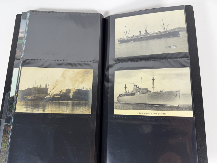 Collection Of (100) Vintage Postcards Of Trains, Ships, Aerial Tramways & Cars - See Photos [Photo 18]