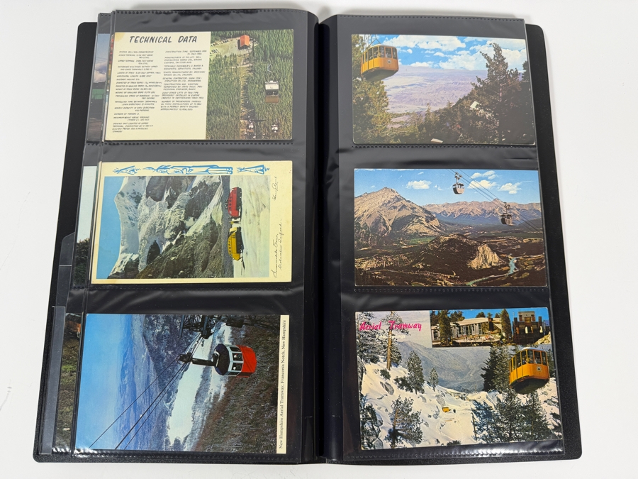 Collection Of (100) Vintage Postcards Of Trains, Ships, Aerial Tramways & Cars - See Photos [Photo 14]