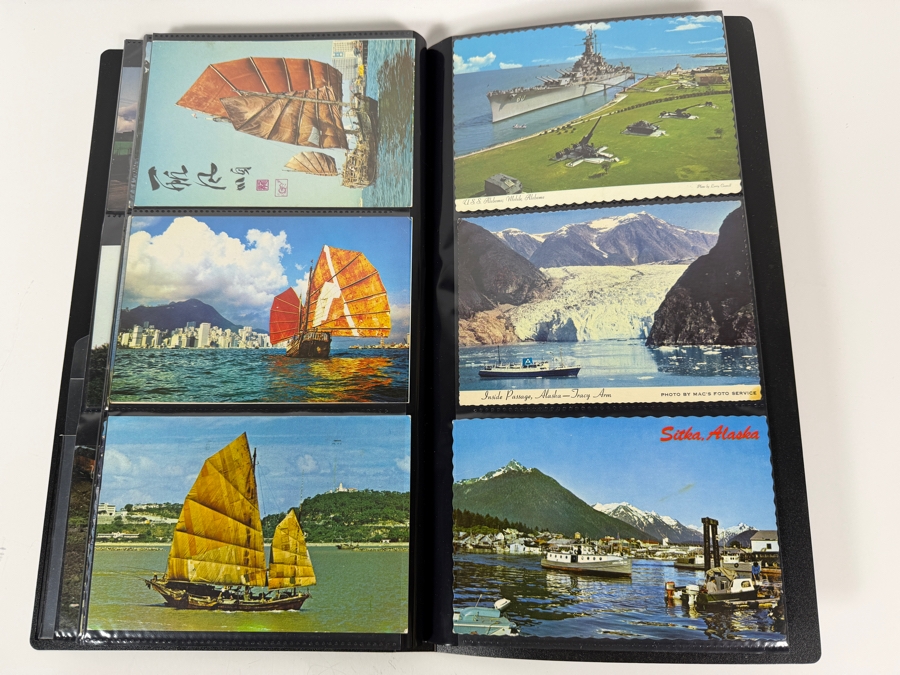 Collection Of (100) Vintage Postcards Of Trains, Ships, Aerial Tramways & Cars - See Photos [Photo 17]